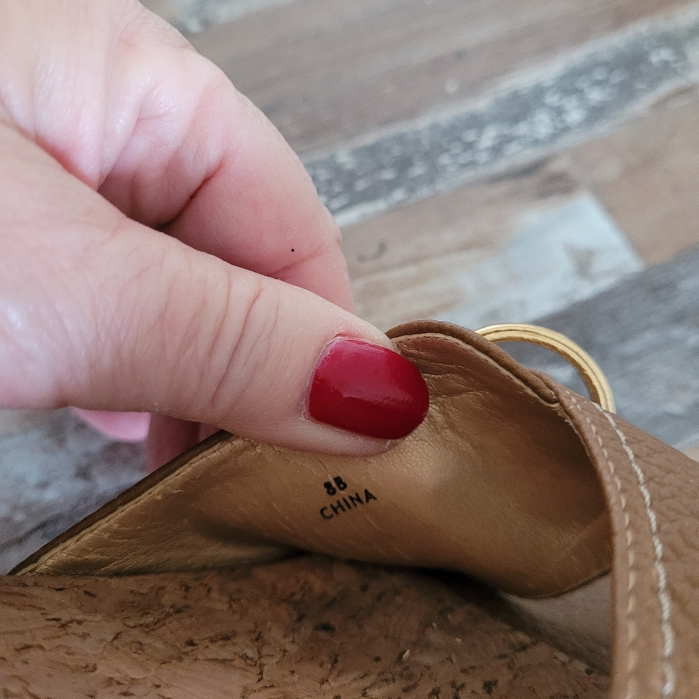 Stuart Weizman Corc Sole Wedges Sandals/ Flip Flo… - image 7